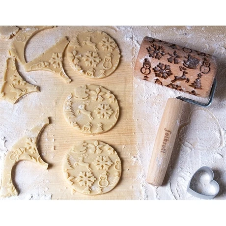 Patisse Mini Rouleau En Bois De Décoration Noël 3 Patisse Mini Rouleau En Bois De Décoration Noël