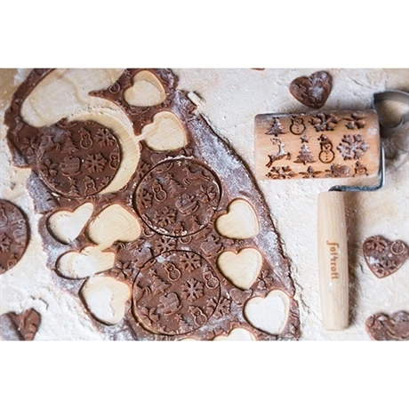 Patisse Mini Rouleau En Bois De Décoration Noël 6 Patisse Mini Rouleau En Bois De Décoration Noël – Image 4