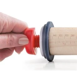 Rouleau à Pâtisserie En Hêtre Avec Anneaux -Magasin D'Articles De Cuisine 58108 2 4 Rouleau a patisserie en hetre avec anneaux Lacor