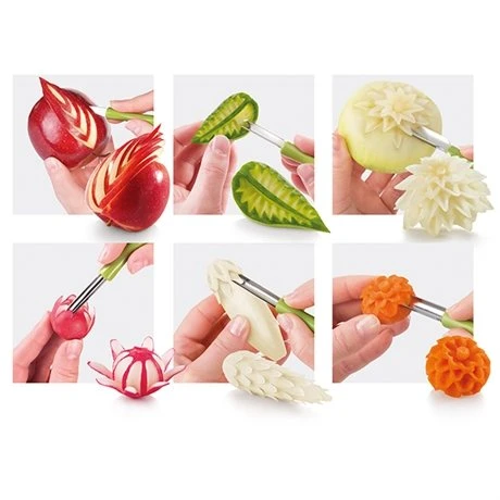 Set à Sculpter Pour Fruits Et Légumes Presto Carving 6 Set à Sculpter Pour Fruits Et Légumes Presto Carving – Image 4