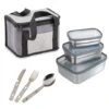 Kit Sac Isotherme, Set De Couverts Et 3 Lunch Box En Inox 1 Kit Sac Isotherme, Set De Couverts Et 3 Lunch Box En Inox -Magasin D'Articles De Cuisine 619007 0 1 Kit sac isotherme set de couverts et 3 lunch box en inox