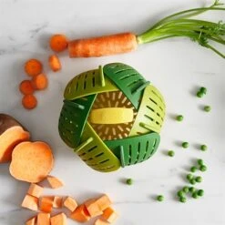 Joseph Joseph Panier Vapeur Pliable - Vert -Magasin D'Articles De Cuisine 650119 2 1 Panier vapeur pliable Vert Joseph Joseph