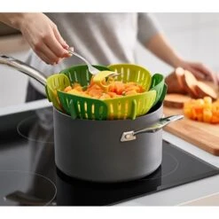 Joseph Joseph Panier Vapeur Pliable - Vert -Magasin D'Articles De Cuisine 650119 4 1 Panier vapeur pliable Vert Joseph Joseph