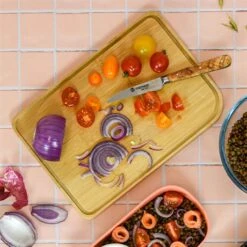 Planche Avec Rigole 26 Cm -Magasin D'Articles De Cuisine 690000 3 2 Planche avec rigole 26 cm Pebbly