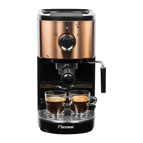 Bestron Machine à Café Expresso Avec Buse Vapeur 15 Bars 1250 1450 W Coloris Cuivre 4 Bestron Machine à Café Expresso Avec Buse Vapeur 15 Bars 1250 1450 W Coloris Cuivre – Image 2