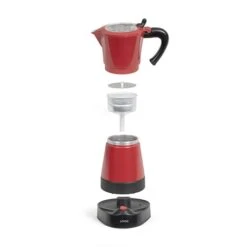 LIVOO Cafetière électrique Italienne Rouge 6 Tasses 480 W 6 LIVOO Cafetière électrique Italienne Rouge 6 Tasses 480 W -Magasin D'Articles De Cuisine 700104 1 2 Cafetiere electrique Italienne rouge 6 tasses 480 W Livoo