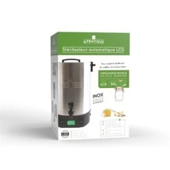 Stérilisateur Inox électrique 30 Litres Automatique 2200 W -Magasin D'Articles De Cuisine 713007 1 1 Sterilisateur inox electrique 30 litres automatique 2200 W Le Pratique