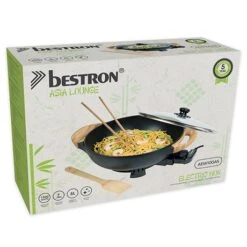 Bestron Wok électrique Avec Couvercle En Verre 1500 W -Magasin D'Articles De Cuisine 728059 3 1 Wok electrique avec couvercle en verre 1500 W Bestron