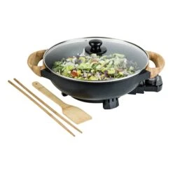 Bestron Wok électrique Avec Couvercle En Verre 1500 W -Magasin D'Articles De Cuisine 728059 4 1 Wok electrique avec couvercle en verre 1500 W Bestron