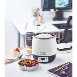 Lunch Box électrique Programmable 1,5 L 300 W Blanc Et Noir -Magasin D'Articles De Cuisine 728063 3 4 Lunch box electrique programmable 1 5 L 300 W blanc et noir Simeo