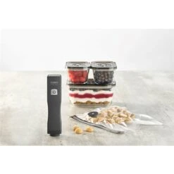 Caso Pompe De Mise Sous Vide électrique Vacu One Touch Eco-Set Avec Accessoires -Magasin D'Articles De Cuisine 760363 4 1 Pompe de mise sous vide electrique Vacu One Touch Eco Set avec accessoires Caso