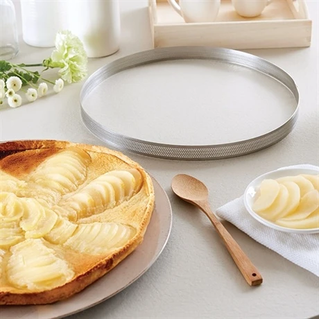 Cercle à Tarte Perforé En Inox Rond 28 Cm 3 Cercle à Tarte Perforé En Inox Rond 28 Cm