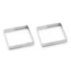Lot 2 Cercles à Tarte Perforés En Inox Carré 12 Cm 1 Lot 2 Cercles à Tarte Perforés En Inox Carré 12 Cm -Magasin D'Articles De Cuisine 87948 0 3 Lot 2 cercles a tarte perfores en inox carre 12 cm Mathon